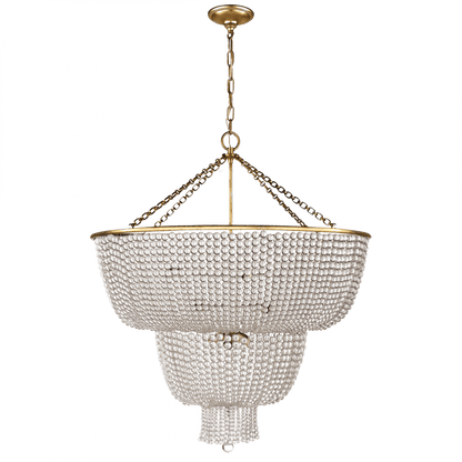 Visual Comfort Signature Jacqueline Chandelier Hand-Rubbed Antique Brass
