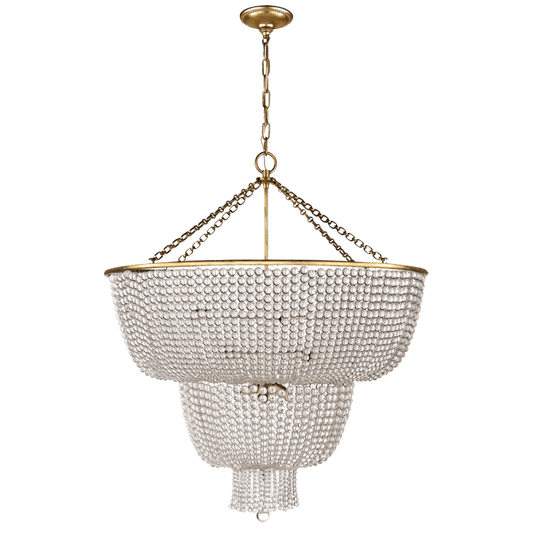 Visual Comfort Signature Jacqueline Chandelier Hand-Rubbed Antique Brass