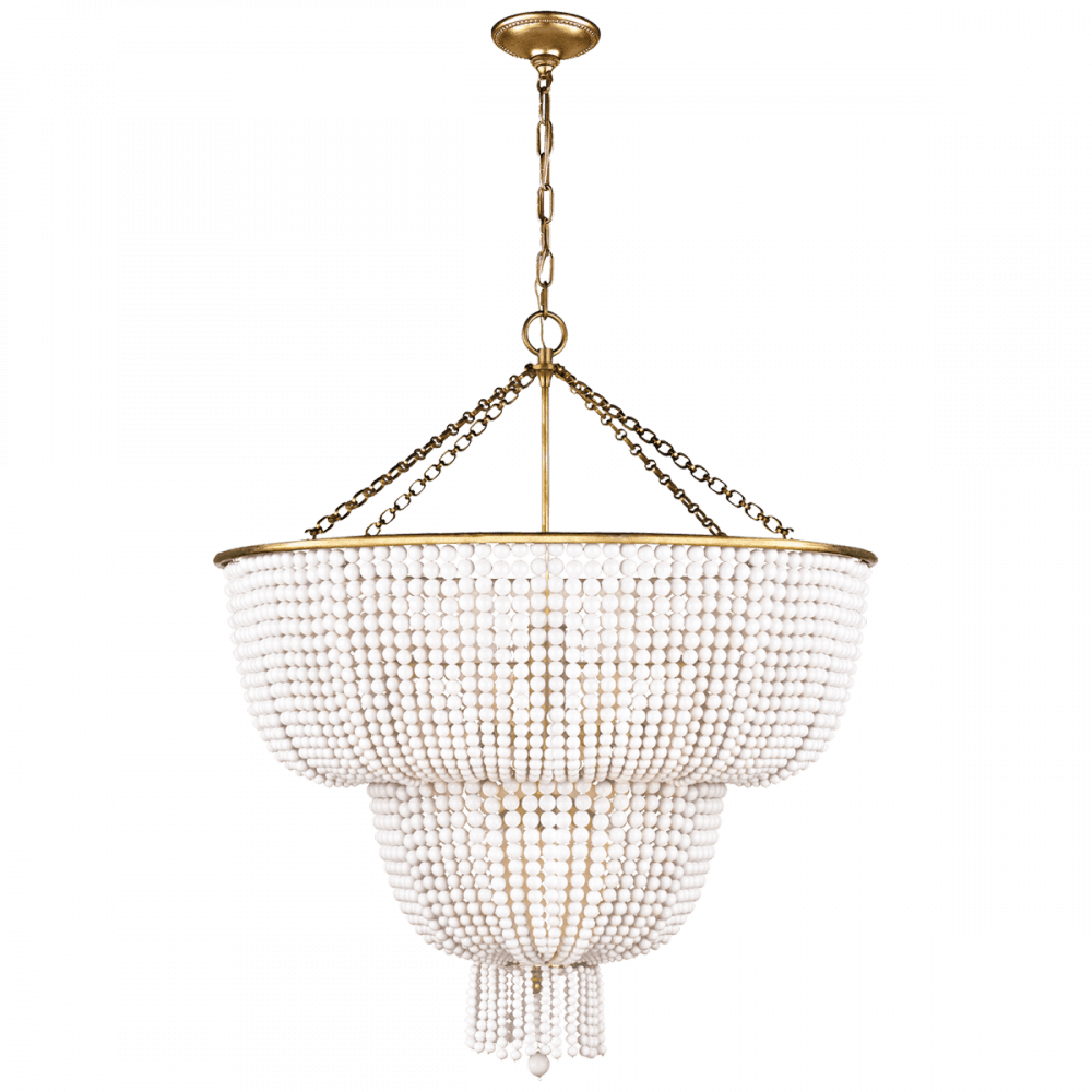 Visual Comfort Signature Jacqueline Chandelier Hand-Rubbed Antique Brass