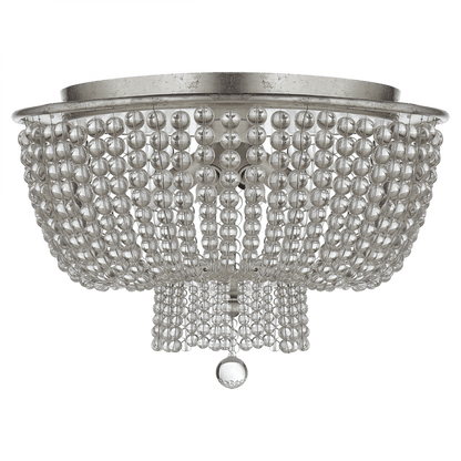 Visual Comfort Signature Jacqueline Flush Mount Burnished Silver Leaf