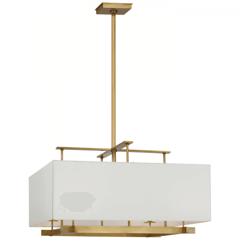 Visual Comfort Signature Jase Extra Large Hanging Shade Antique Brass