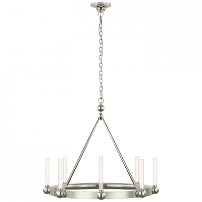 Visual Comfort Signature Jeffery Medium Ring Chandelier Polished Nickel