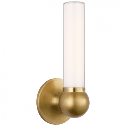 Visual Comfort Signature Jeffery Small Bath Sconce Hand-Rubbed Antique Brass
