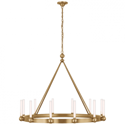 Visual Comfort Signature Jeffery XL Ring Chandelier Hand-Rubbed Antique Brass