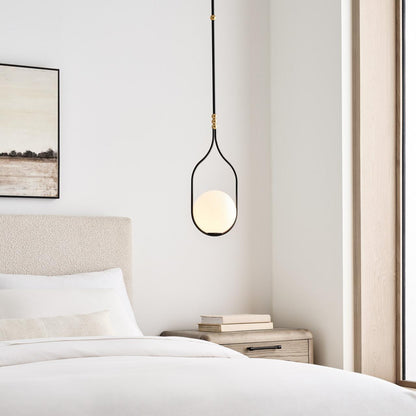 Visual Comfort & Co. Signature Collection Jodo 9" Pendant, Visual Comfort & Co. Signature Collection WS 5020BZ/HAB-WG D98PL