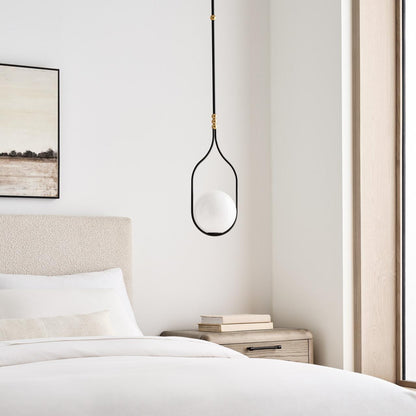 Visual Comfort & Co. Signature Collection Jodo 9" Pendant, Visual Comfort & Co. Signature Collection WS 5020BZ/HAB-WG D98PL