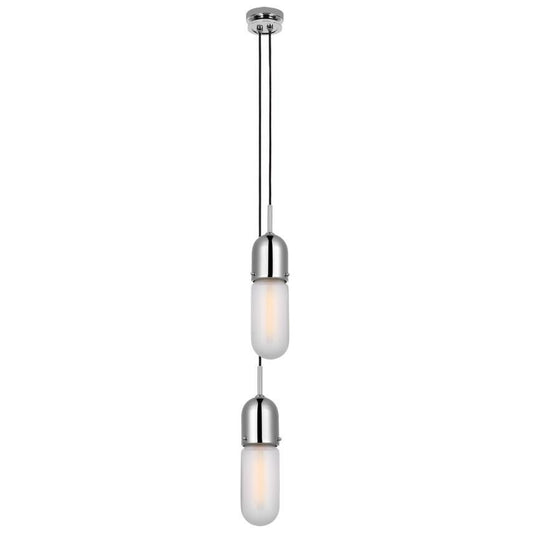 Visual Comfort Signature Junio 2-Light Pendant Polished Nickel
