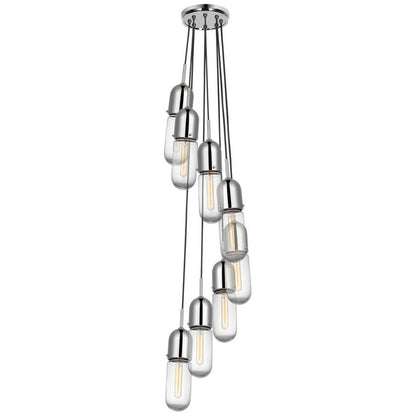 Visual Comfort Signature Junio 8-Light Pendant Polished Nickel