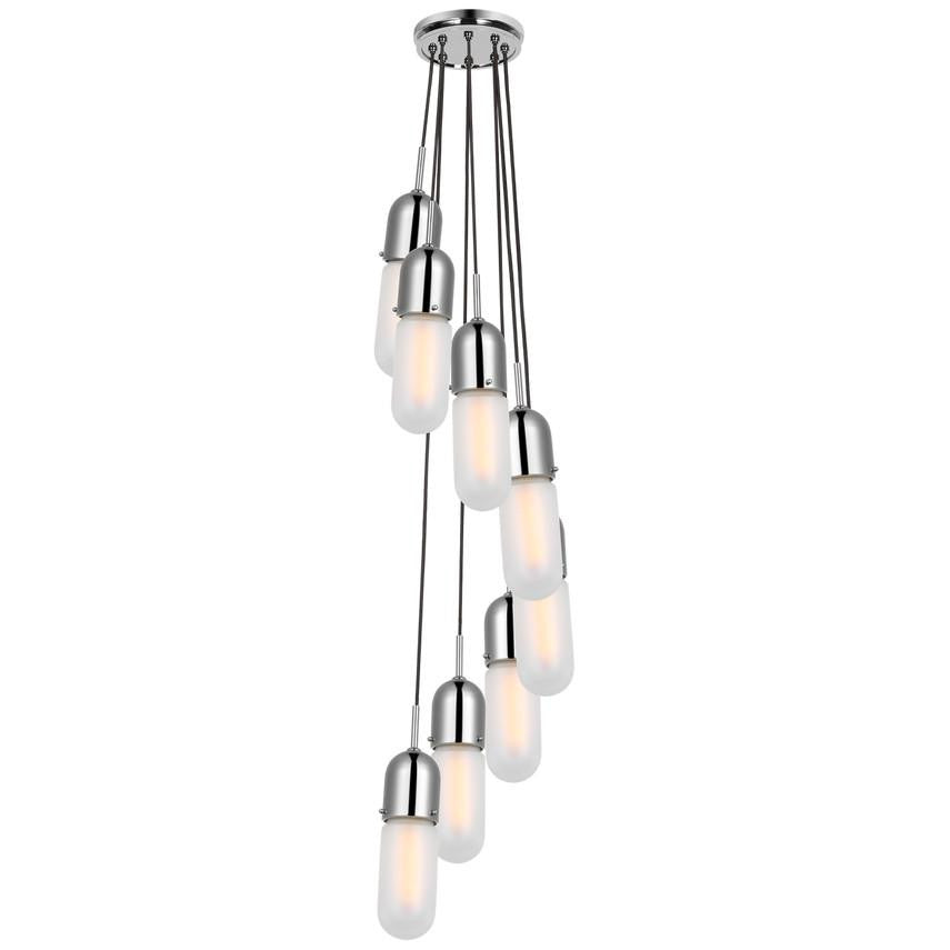 Visual Comfort Signature Junio 8-Light Pendant Polished Nickel