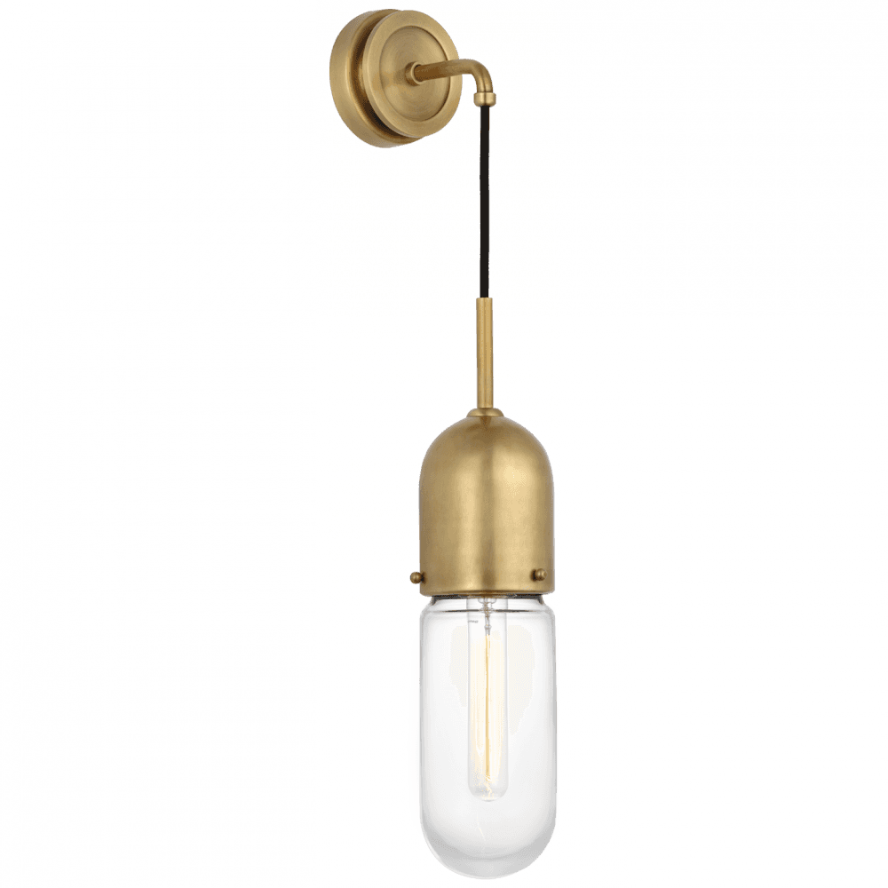Visual Comfort Signature Junio Wall Light Hand-Rubbed Antique Brass