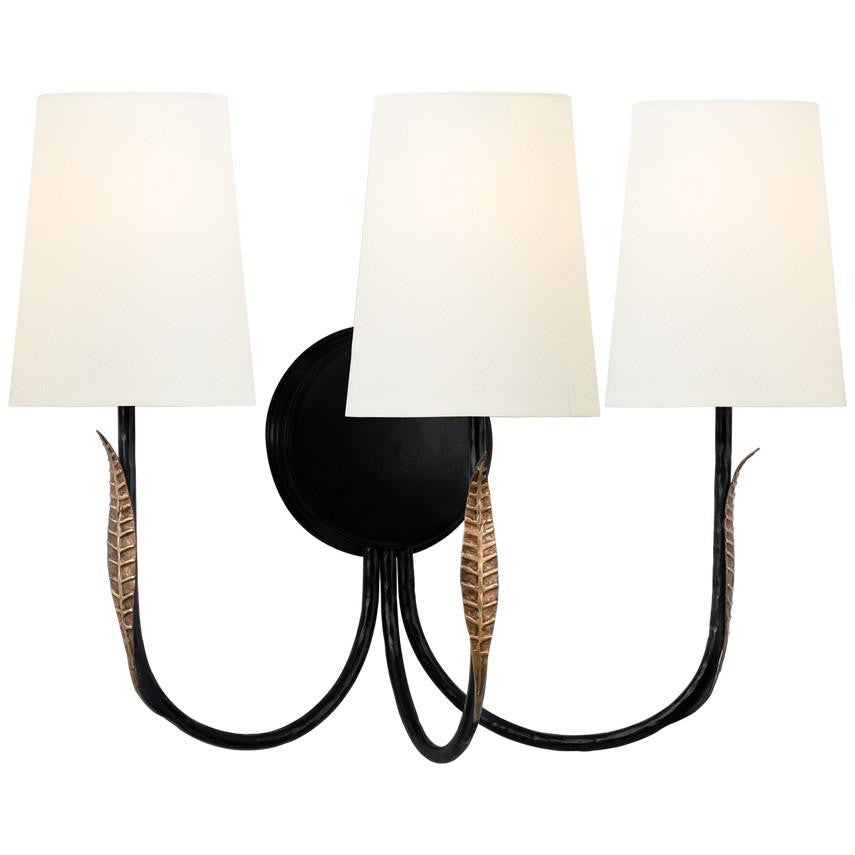 Visual Comfort & Co. Signature Collection Kairos 14" Triple Sconce, Visual Comfort & Co. Signature Collection TOB 2672AI/RBZ-L DDF91
