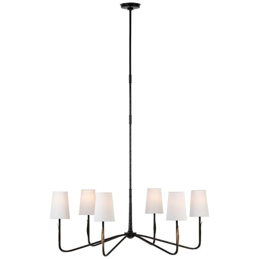 Visual Comfort Signature Kairos 40 Aged Iron and Roman Bronze