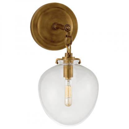 Visual Comfort Signature Katie Bathroom Wall Sconce Hand-Rubbed Antique Brass