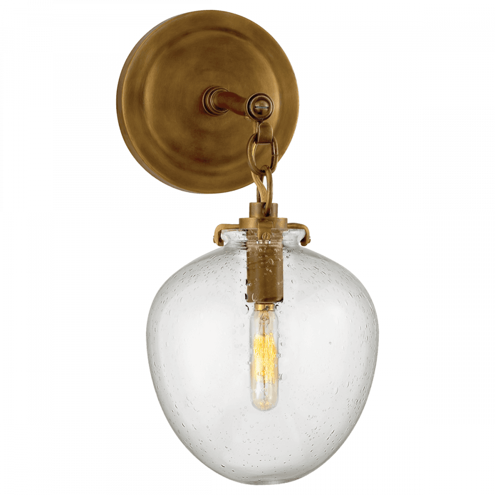 Visual Comfort Signature Katie Bathroom Wall Sconce Hand-Rubbed Antique Brass