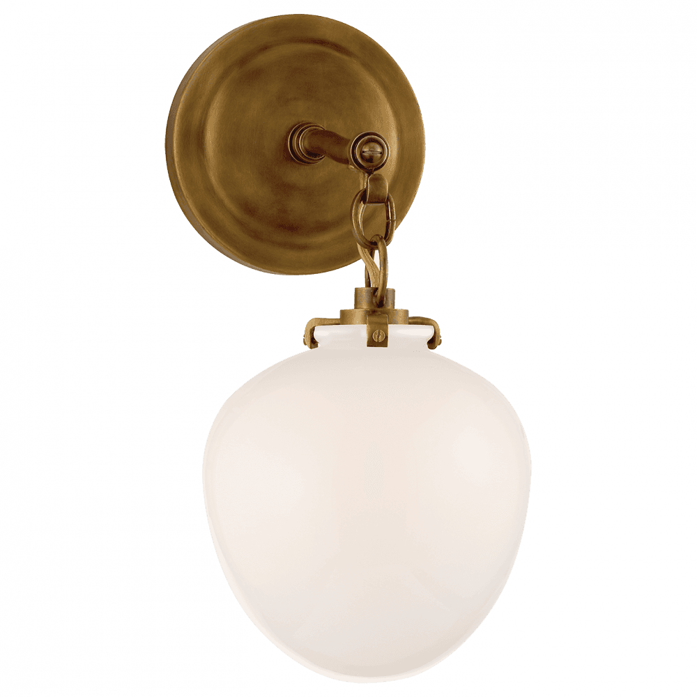 Visual Comfort Signature Katie Bathroom Wall Sconce Hand-Rubbed Antique Brass
