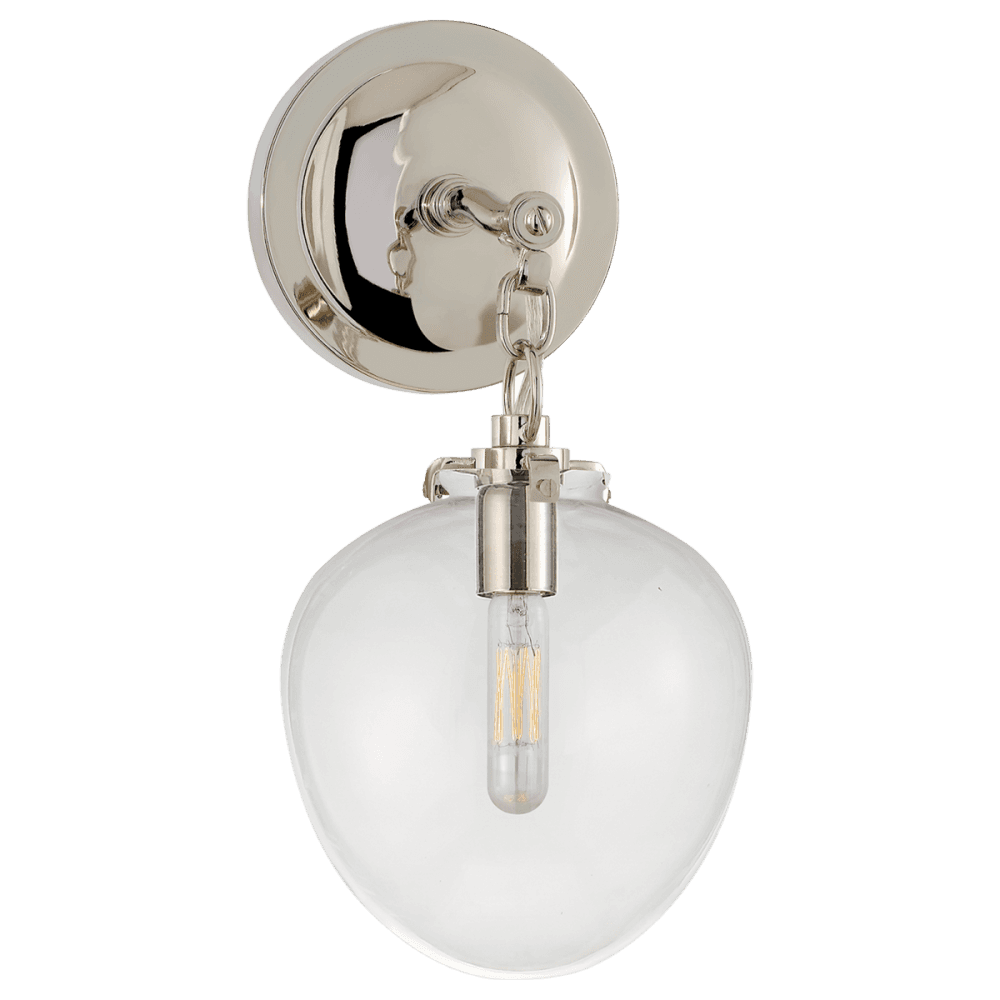 Visual Comfort Signature Katie Bathroom Wall Sconce Polished Nickel