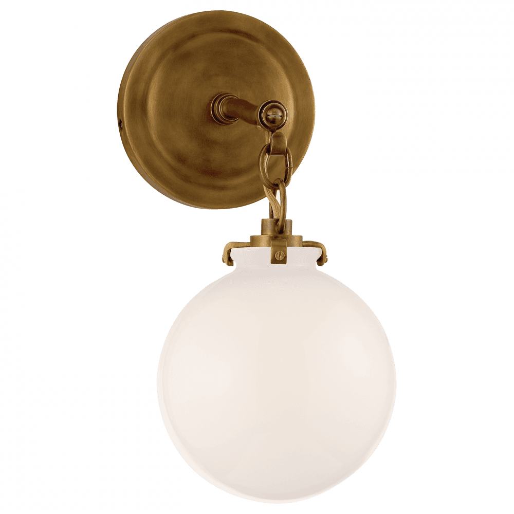 Visual Comfort Signature Katie Bathroom Wall Sconce Hand-Rubbed Antique Brass