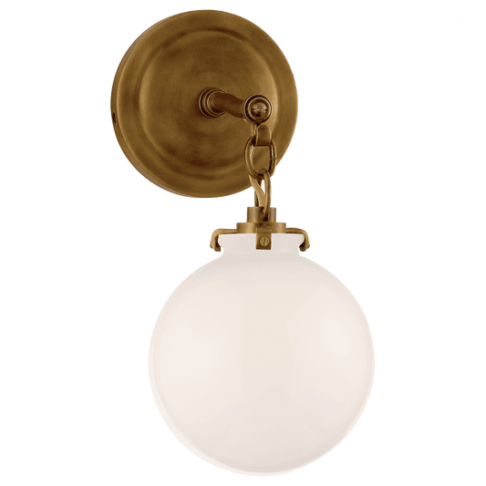Visual Comfort Signature Katie Bathroom Wall Sconce Hand-Rubbed Antique Brass