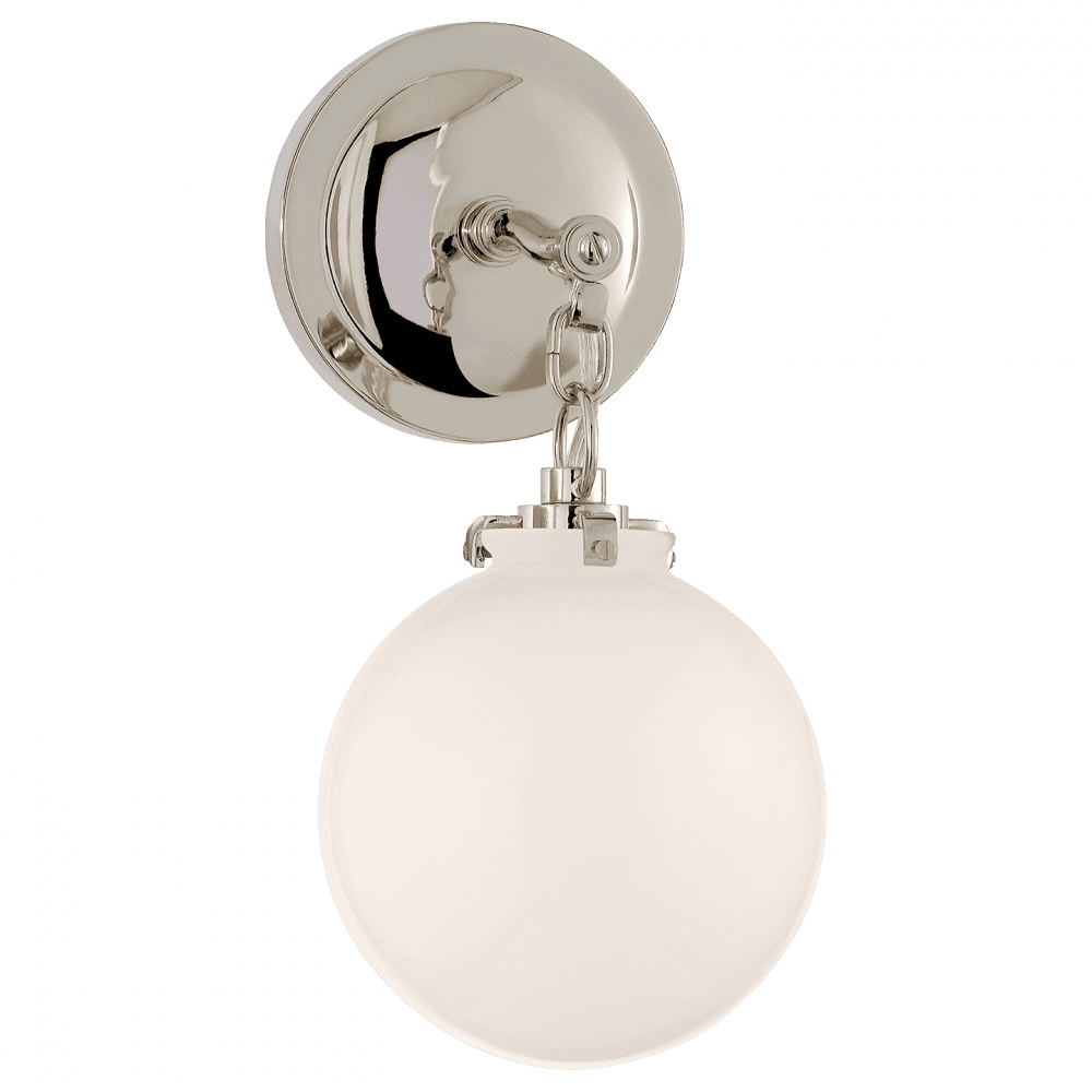 Visual Comfort Signature Katie Bathroom Wall Sconce Polished Nickel