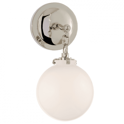 Visual Comfort Signature Katie Bathroom Wall Sconce Polished Nickel
