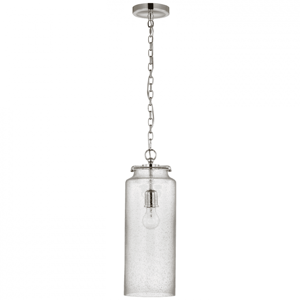 Visual Comfort Signature Katie Large Cylinder Pendant Polished Nickel