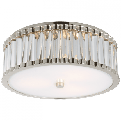 Visual Comfort Signature Kean Flush Mount Polished Nickel