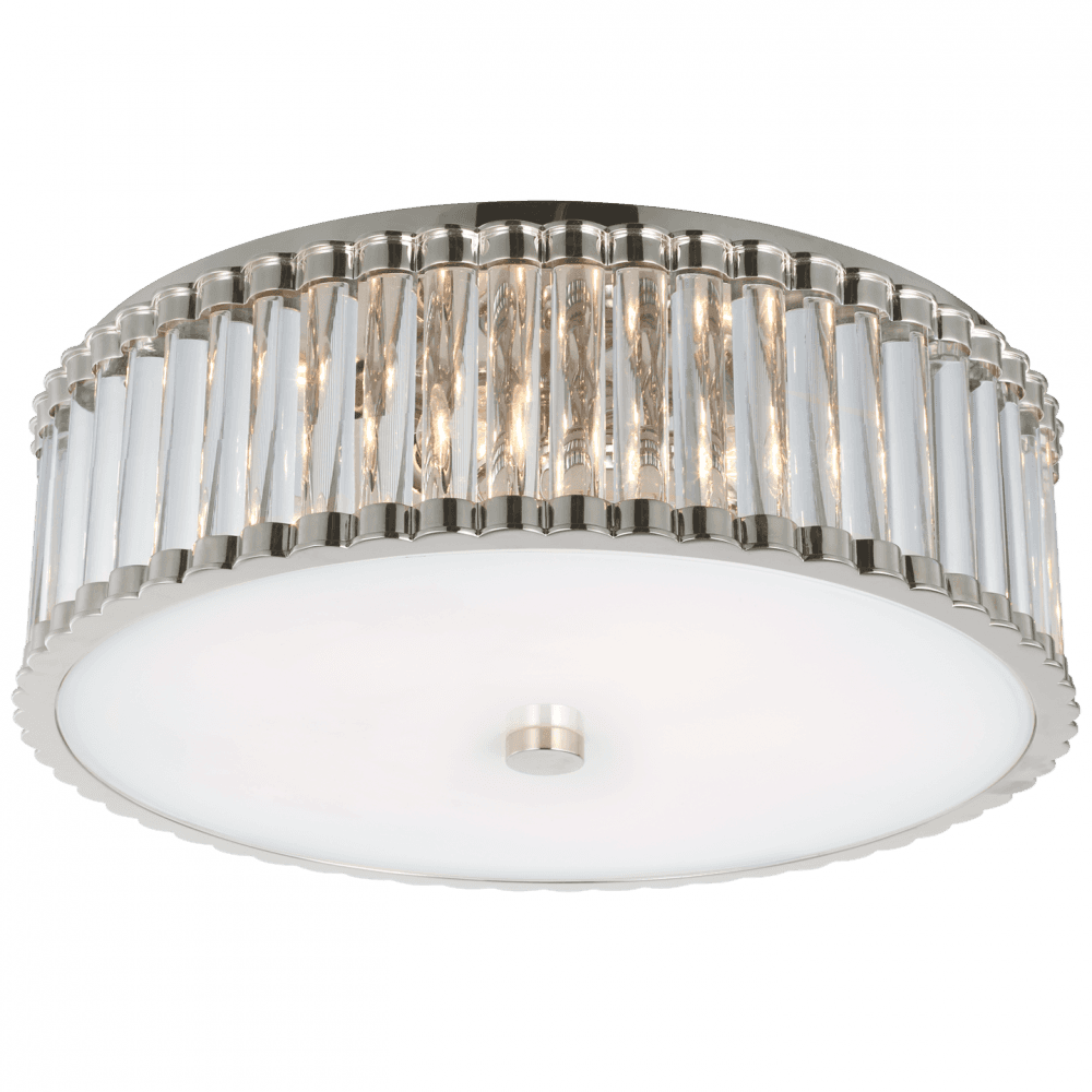 Visual Comfort Signature Kean Flush Mount Polished Nickel
