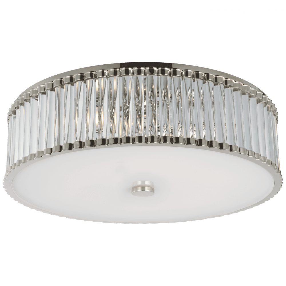Visual Comfort Signature Kean Flush Mount Polished Nickel