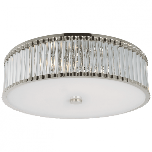 Visual Comfort Signature Kean Flush Mount Polished Nickel