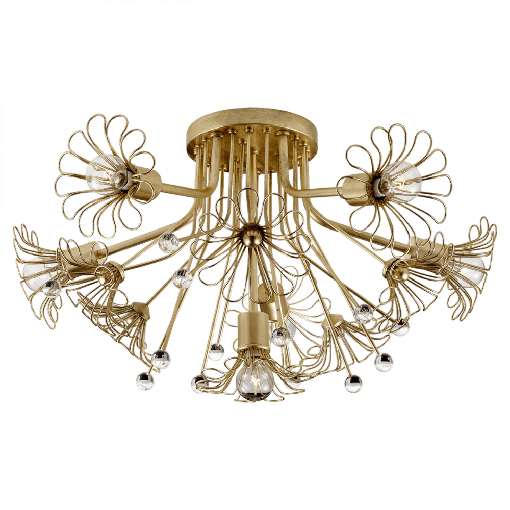 Visual Comfort Signature Keaton Bouquet Flush Mount Light Cream