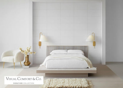 Visual Comfort & Co. Signature Collection Kinsley Large Articulating Wall Light - Soft Brass