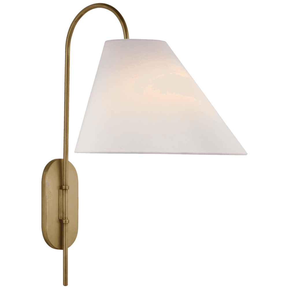 Visual Comfort Signature Kinsley Large Articulating Wall Light Soft Brass