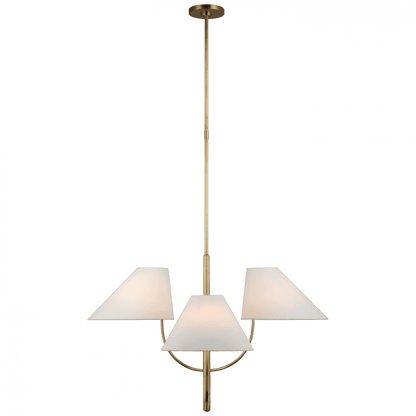 Visual Comfort & Co. Signature Collection Kinsley Large One-Tier Chandelier - Soft Brass
