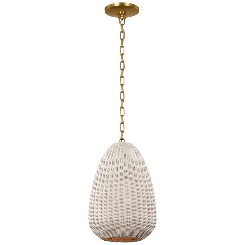 Visual Comfort & Co. Signature Collection Kokomo 12" Pendant, Visual Comfort & Co. Signature Collection CHC 5645AB-CLW N1Y48