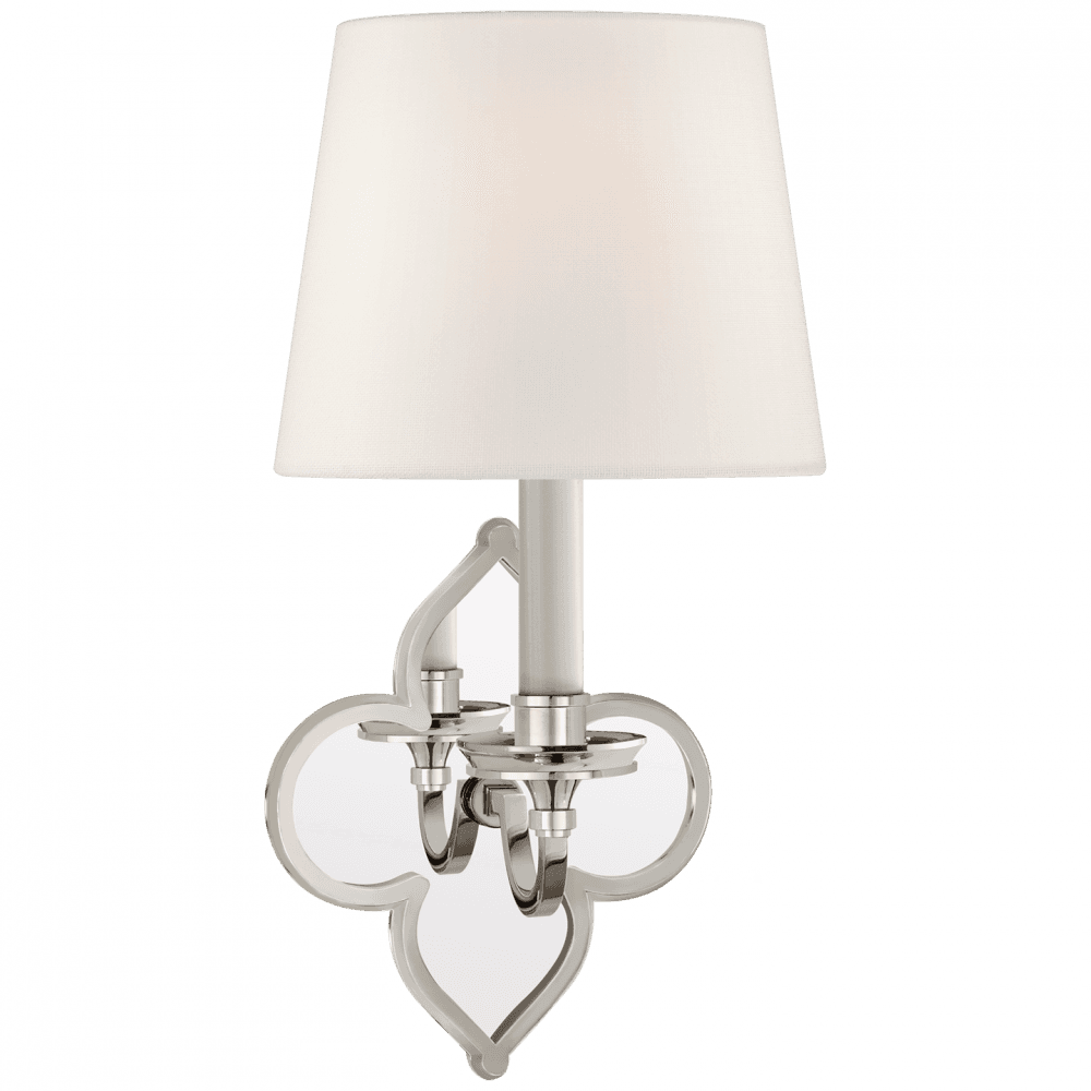 Visual Comfort Signature Lana Single Sconce Polished Nickel