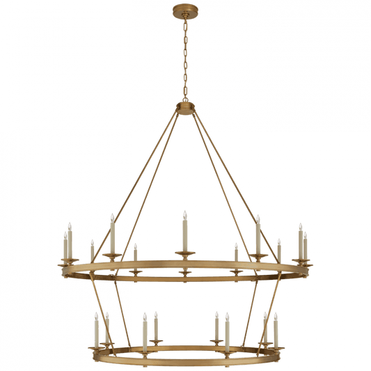 Visual Comfort Signature Launceton Chandelier Polished Nickel