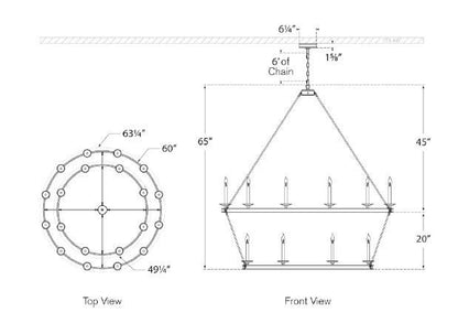 Chandeliers-Visual Comfort & Co. Signature Collection-CHC1609