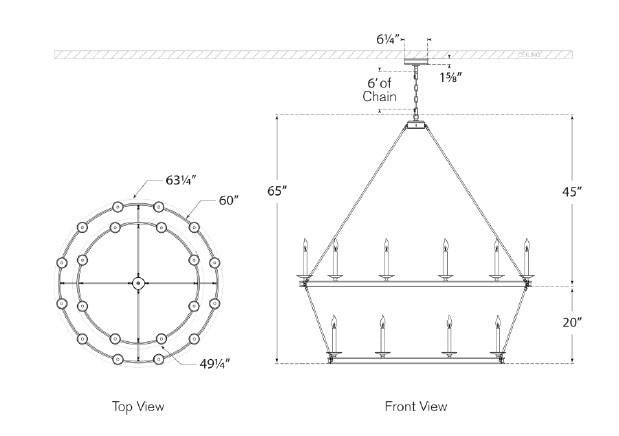 Chandeliers-Visual Comfort & Co. Signature Collection-CHC1609
