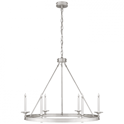 Visual Comfort Signature Launceton Chandelier Polished Nickel
