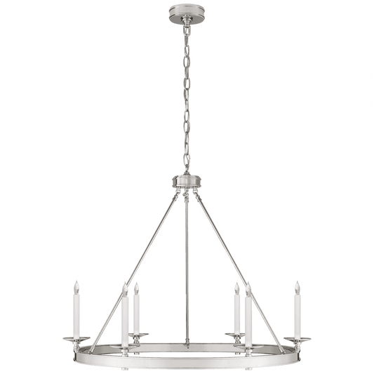 Visual Comfort Signature Launceton Chandelier Polished Nickel