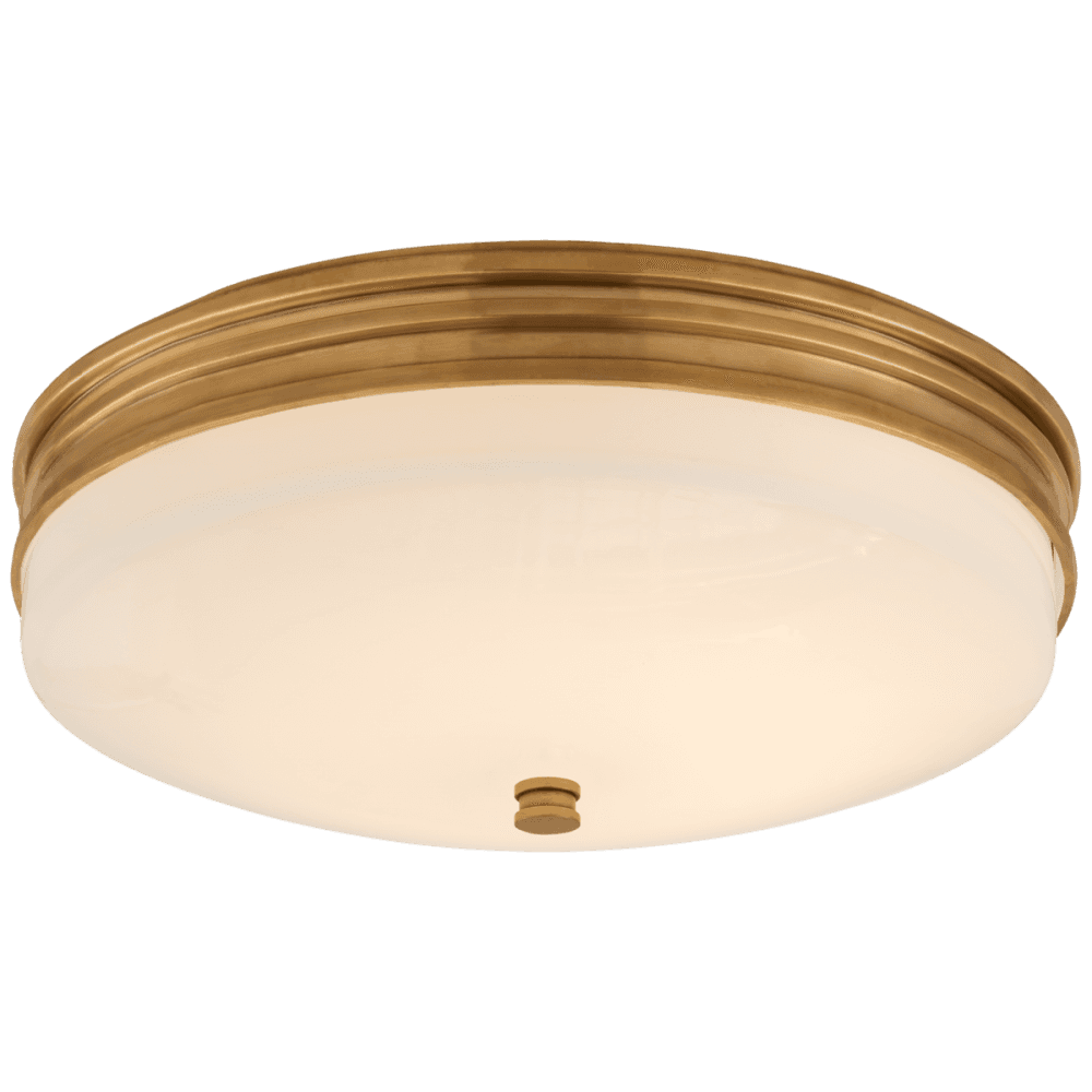 Visual Comfort Signature Launceton Flush Mount Antique-Burnished Brass