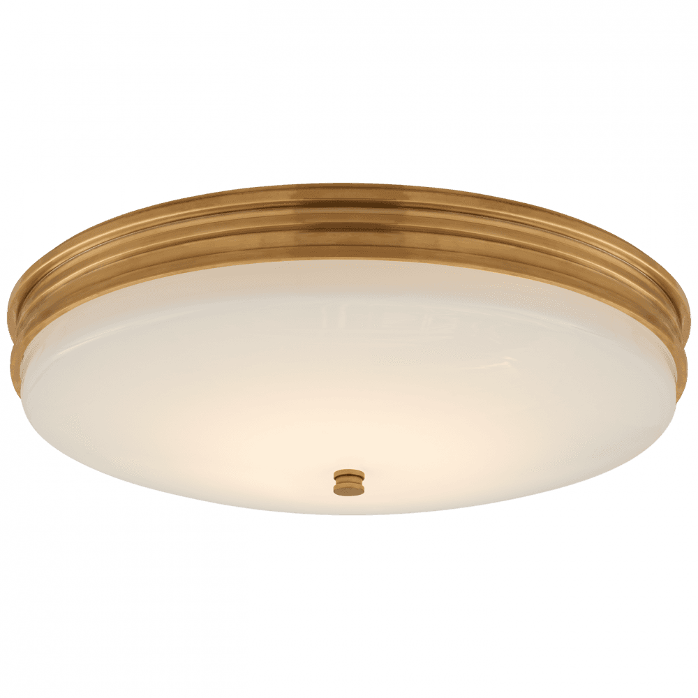 Visual Comfort Signature Launceton Flush Mount Antique-Burnished Brass