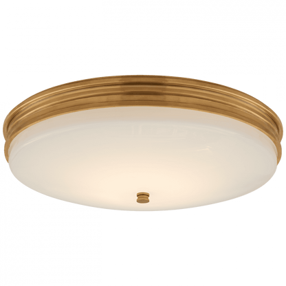 Visual Comfort Signature Launceton Flush Mount Antique-Burnished Brass