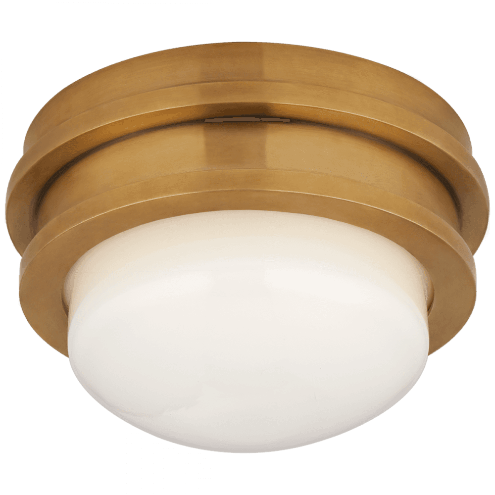 Visual Comfort Signature Launceton Flush Mount Antique-Burnished Brass