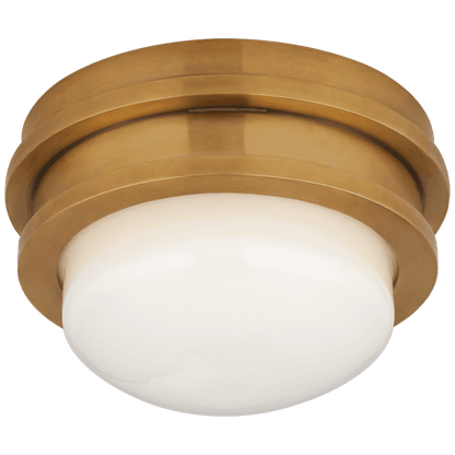 Visual Comfort Signature Launceton Flush Mount Antique-Burnished Brass