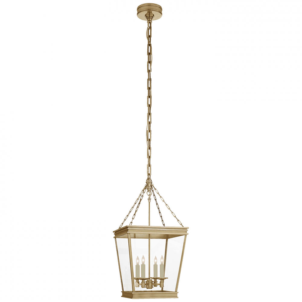 Visual Comfort Signature Launceton Lantern Pendant Antique-Burnished Brass