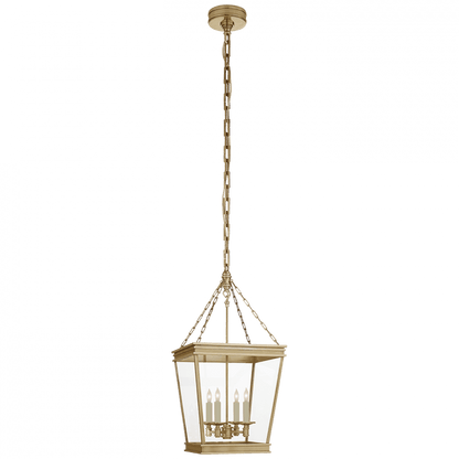 Visual Comfort Signature Launceton Lantern Pendant Antique-Burnished Brass