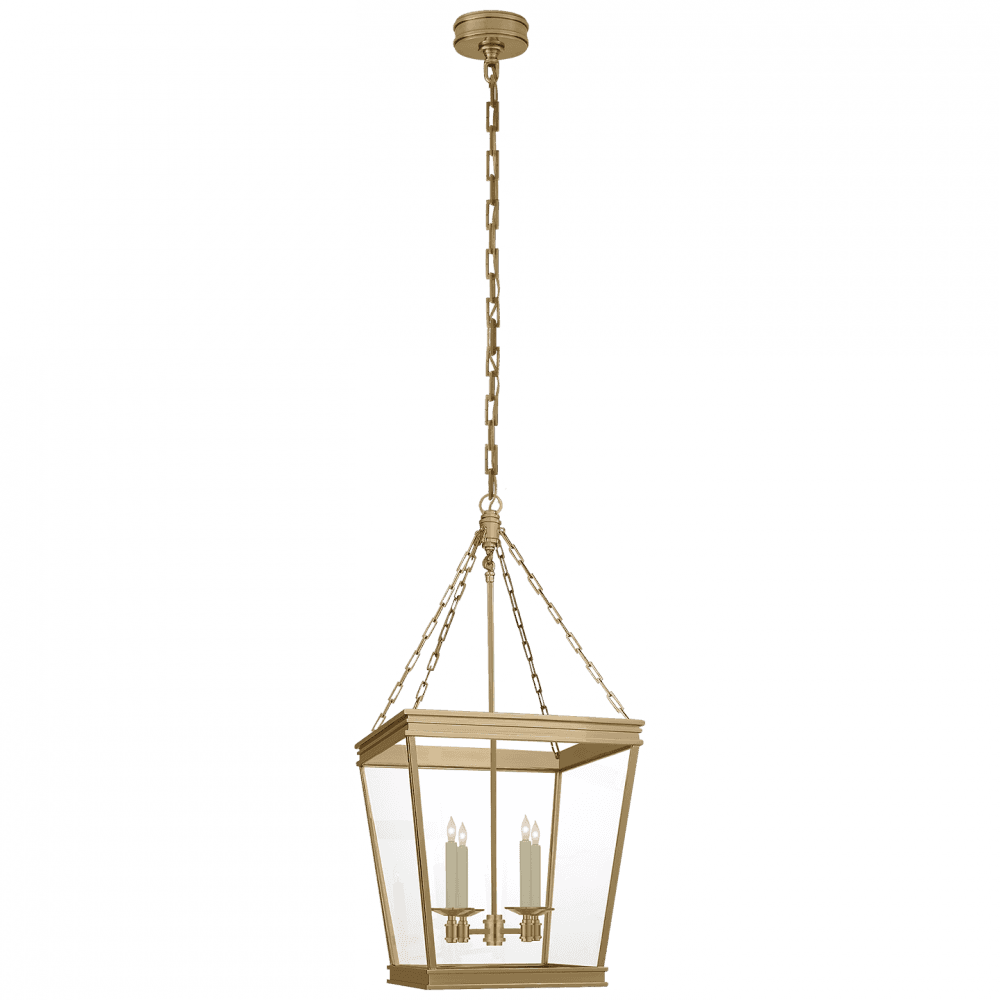 Visual Comfort Signature Launceton Lantern Pendant Antique-Burnished Brass
