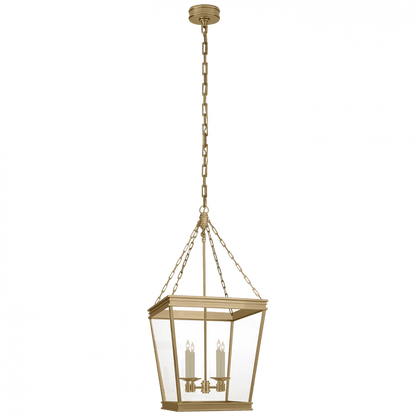 Visual Comfort Signature Launceton Lantern Pendant Antique-Burnished Brass
