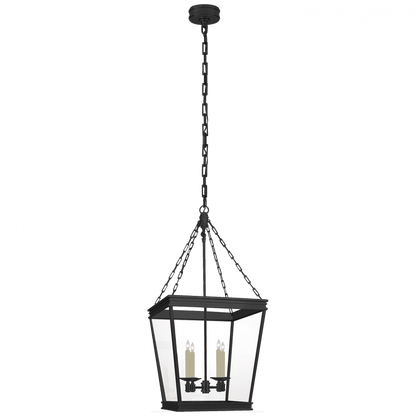 Visual Comfort & Co. Signature Collection Launceton Lantern Pendant, 4-Light, Bronze, Clear Glass, 17"W (CHC 5611BZ-CG CLR72)